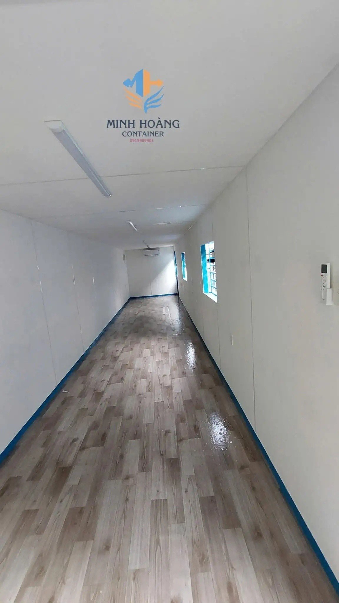 Container Văn Phòng 40 Feet Xanh Dương Dạng Ống